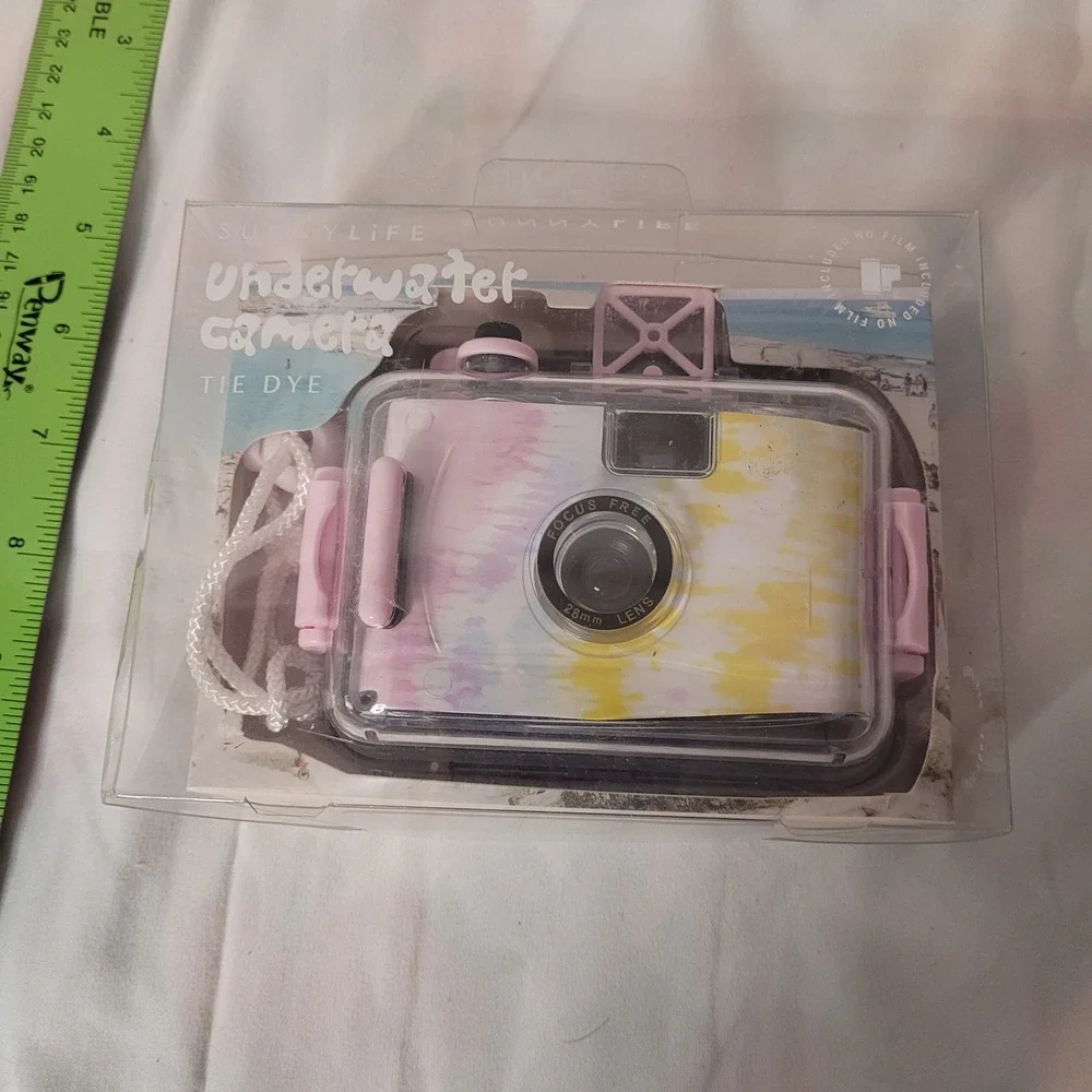 Sunnylife Underwater Film Camera Tie Dye Pastel 35mm Retro Waterproof NIB